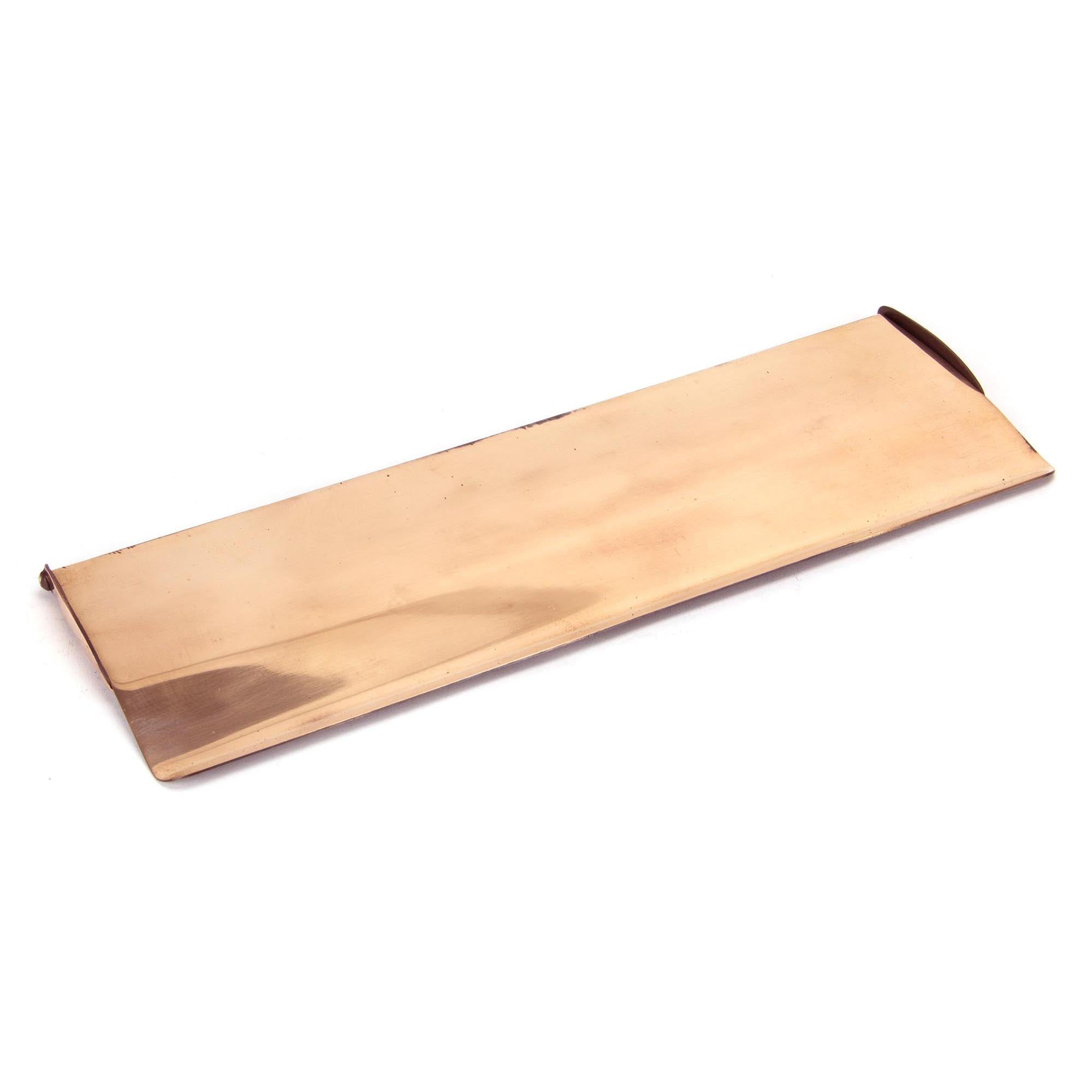 Polished Bronze Large Letter Plate Cover | From The Anvil - Letter Plate Covers - From The Anvil - Yester Home