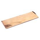 Polished Bronze Large Letter Plate Cover | From The Anvil-Letter Plate Covers-Yester Home