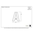 Polished Bronze Letter A | From The Anvil-Letters-Yester Home