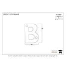 Polished Bronze Letter B | From The Anvil-Letters-Yester Home