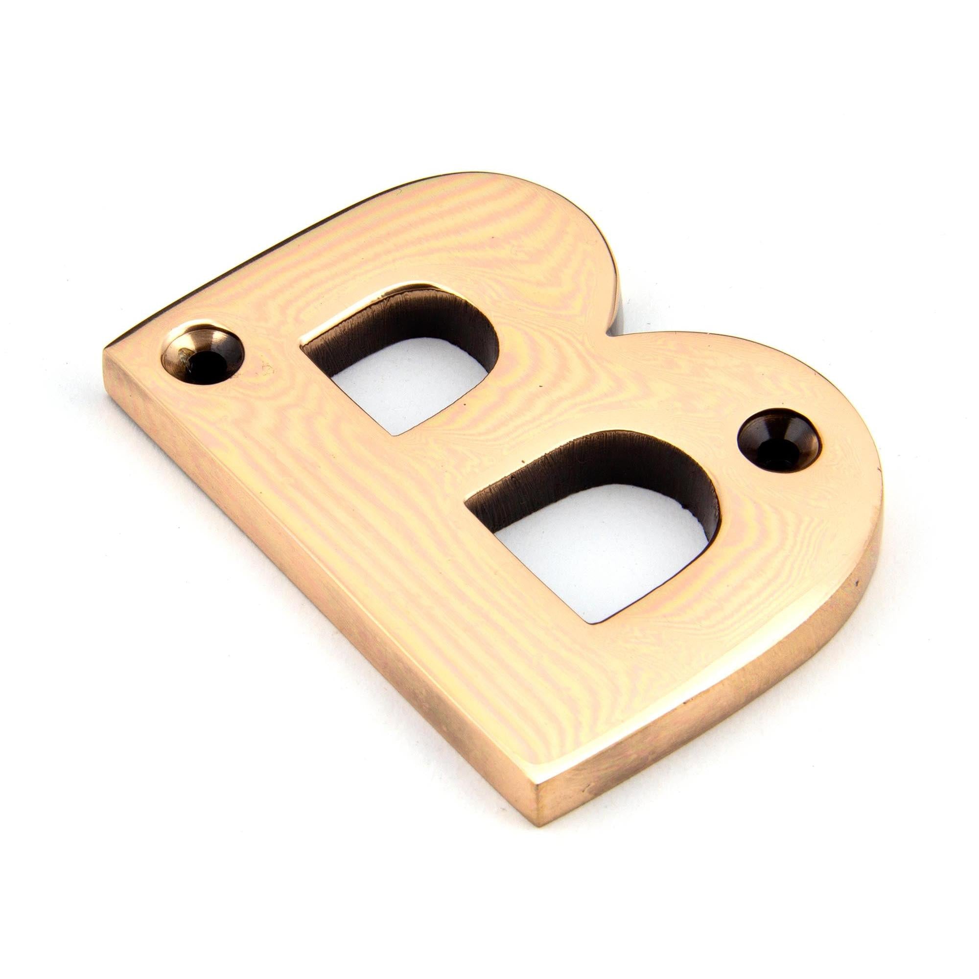 Polished Bronze Letter B | From The Anvil - Letters - From The Anvil - Yester Home
