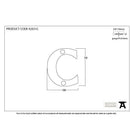 Polished Bronze Letter C | From The Anvil-Letters-Yester Home