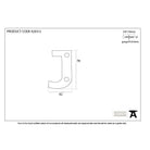 Polished Bronze Letter J | From The Anvil-Letters-Yester Home