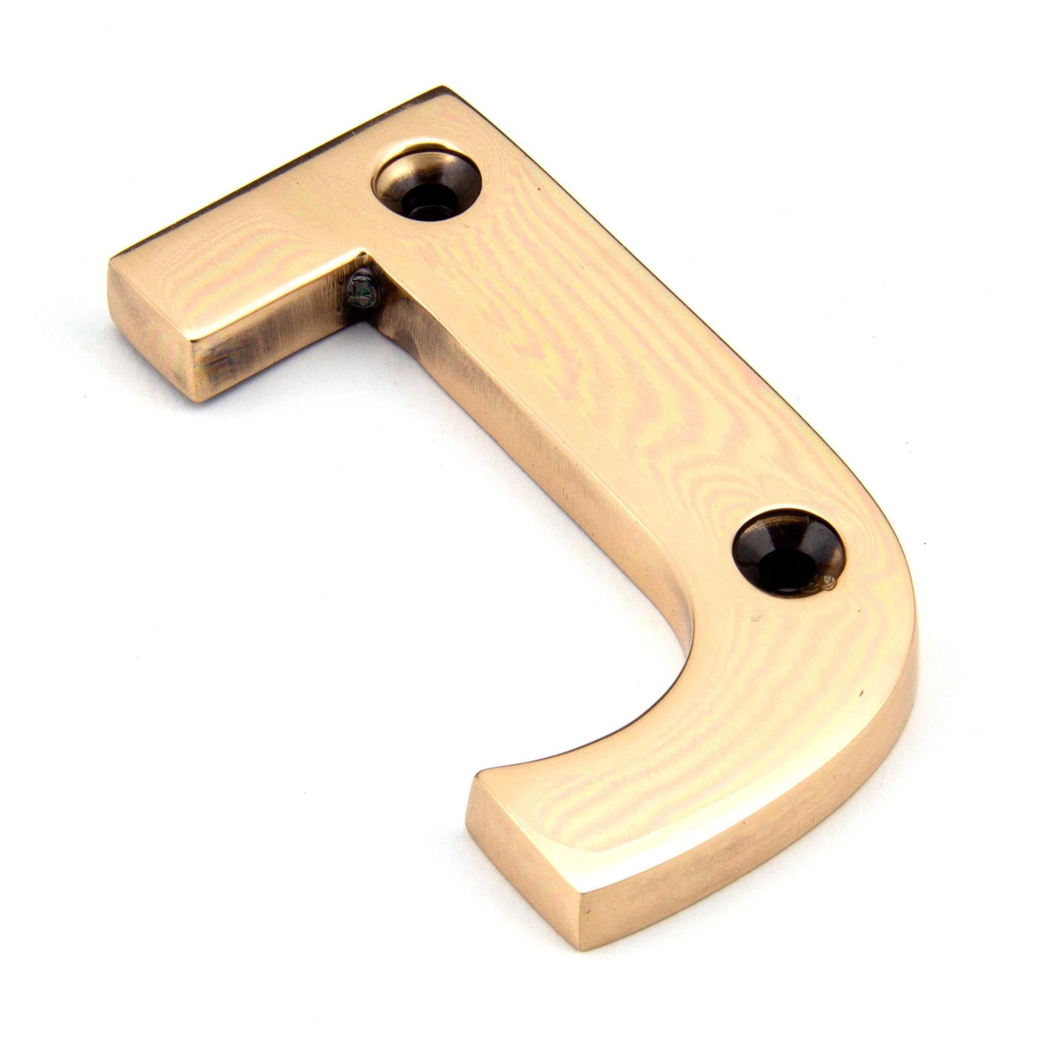 Polished Bronze Letter J | From The Anvil - Letters - From The Anvil - Yester Home