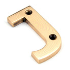 Polished Bronze Letter J | From The Anvil-Letters-Yester Home