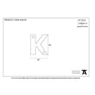 Polished Bronze Letter K | From The Anvil-Letters-Yester Home