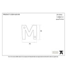 Polished Bronze Letter M | From The Anvil-Letters-Yester Home