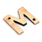 Polished Bronze Letter M | From The Anvil - Letters - From The Anvil - Yester Home