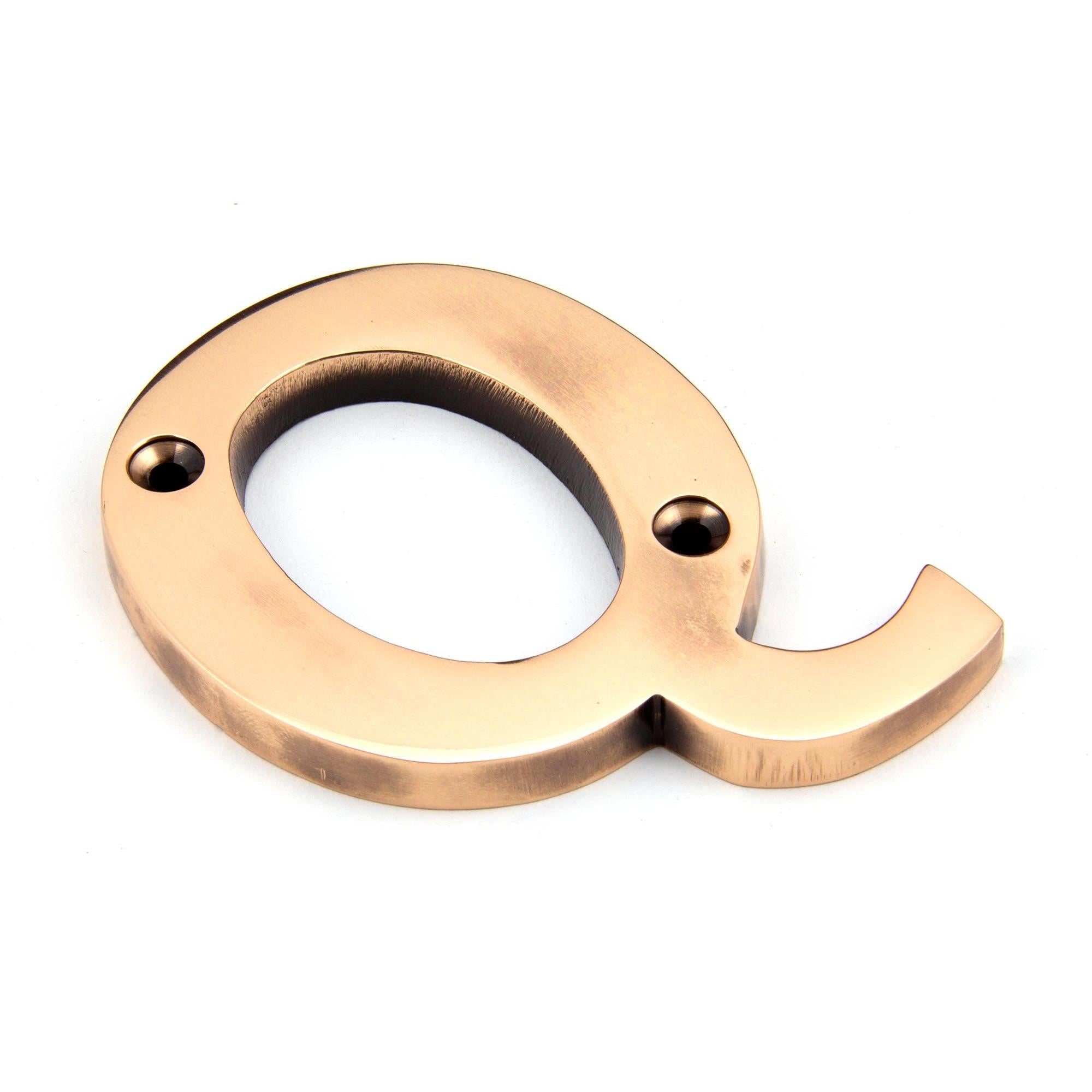 Polished Bronze Letter Q | From The Anvil - Letters - From The Anvil - Yester Home