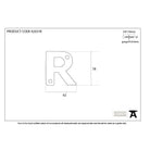 Polished Bronze Letter R | From The Anvil-Letters-Yester Home