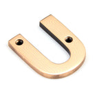 Polished Bronze Letter U | From The Anvil - Letters - From The Anvil - Yester Home