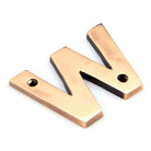 Polished Bronze Letter W | From The Anvil - Letters - From The Anvil - Yester Home