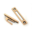 Polished Bronze Locking Art Deco Fastener - RH - Locking Fasteners - From The Anvil - Yester Home
