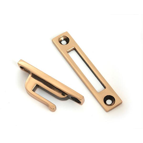 Polished Bronze Locking Art Deco Fastener - RH - Locking Fasteners - From The Anvil - Yester Home
