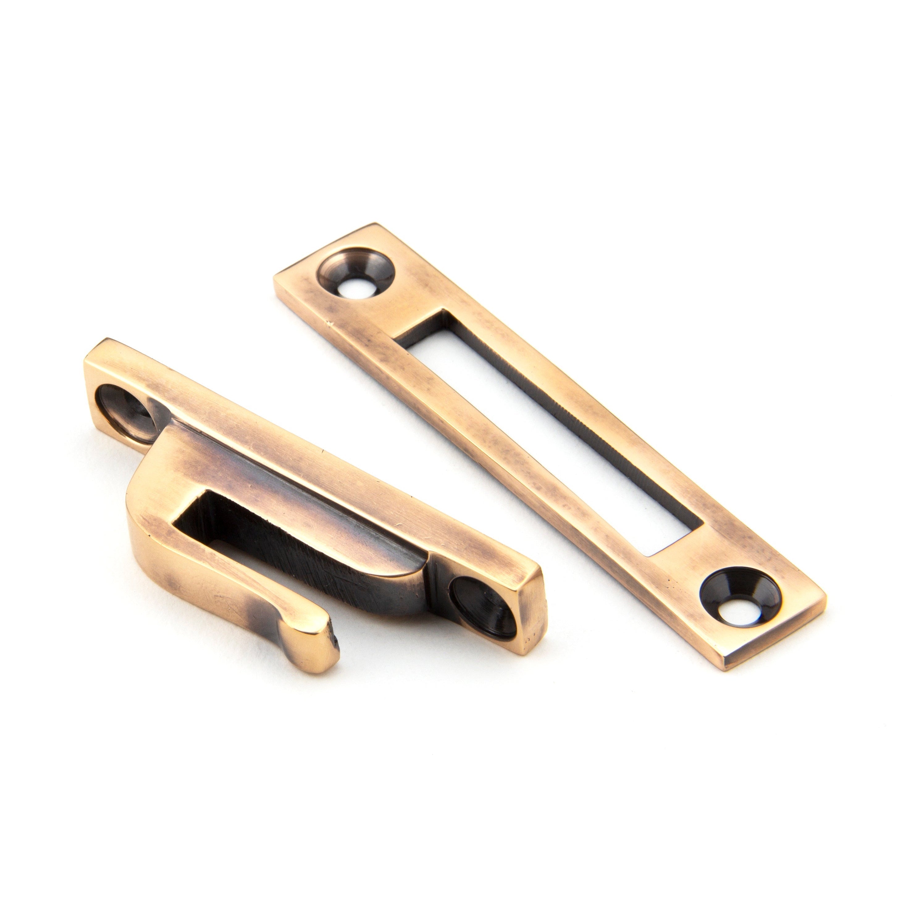Polished Bronze Locking Hinton Fastener | From The Anvil-Locking Fasteners-Yester Home