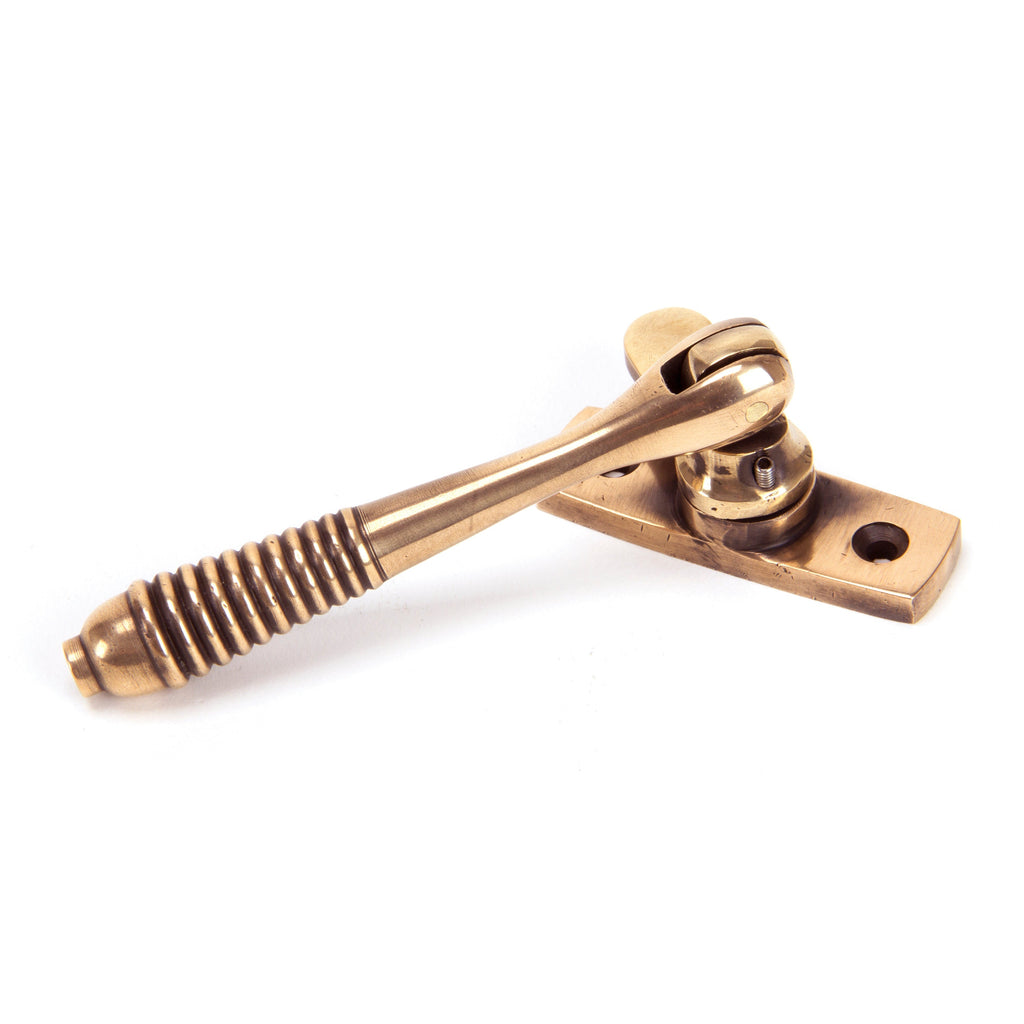 Polished Bronze Locking Reeded Fastener | From The Anvil-Locking Fasteners-Yester Home