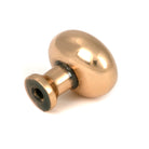 Polished Bronze Moore Cabinet Knob - 25mm - Cabinet Knobs - From The Anvil - Yester Home