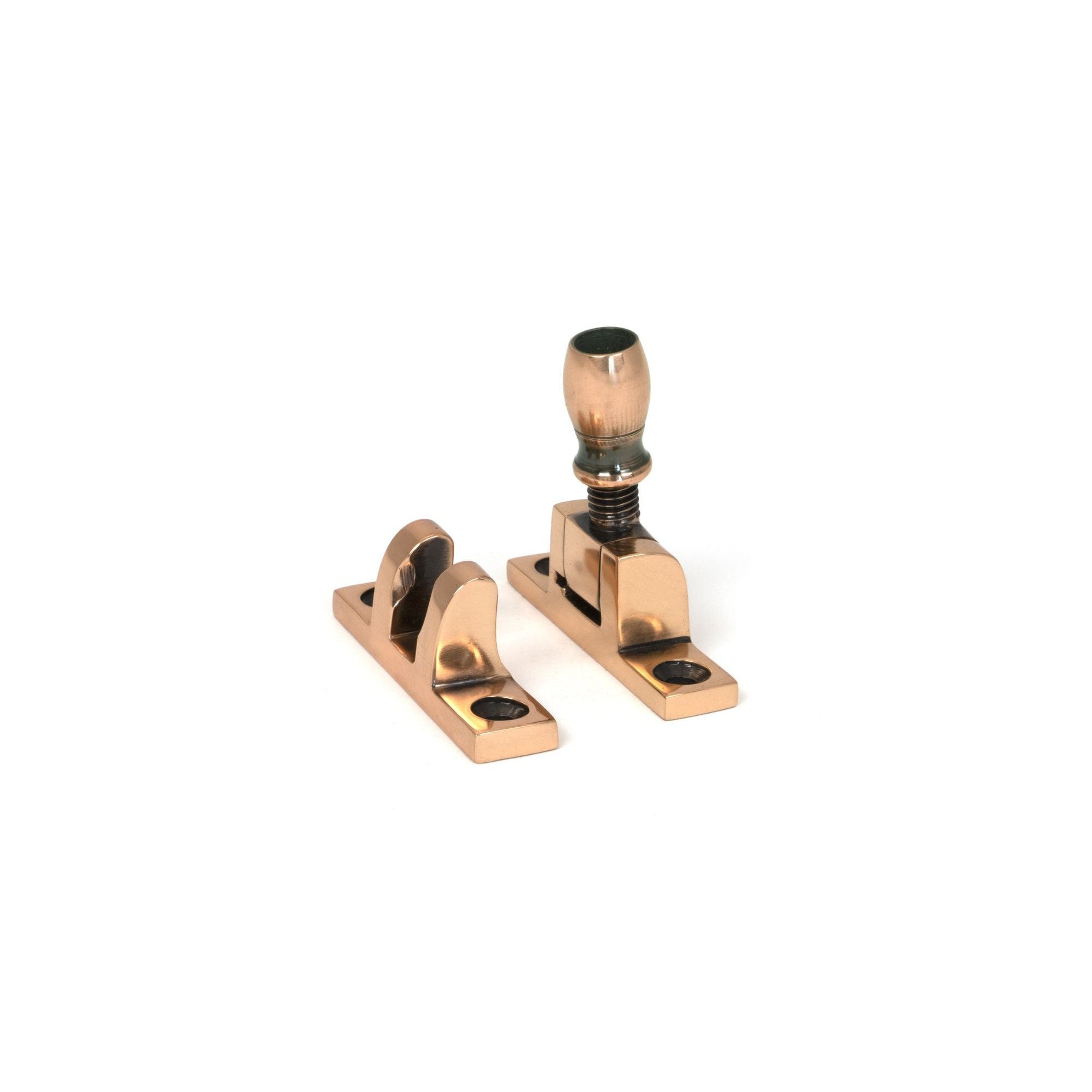 Polished Bronze Mushroom Brighton Fastener - Narrow (Square) | From The Anvil - Brighton Fasteners - From The Anvil - Yester Home