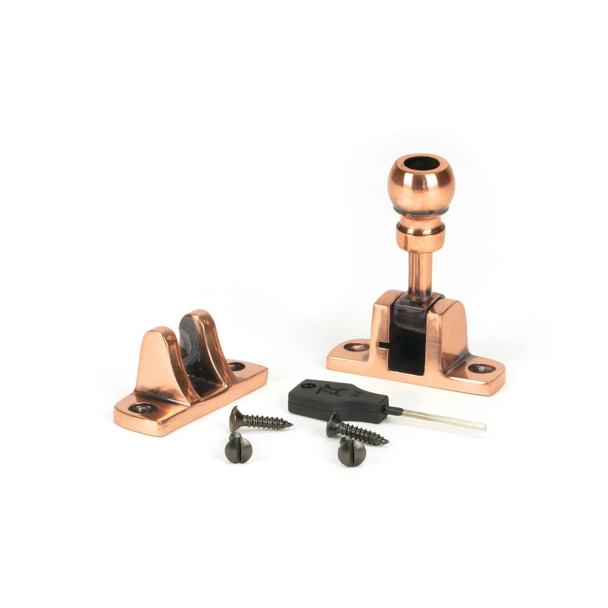 Polished Bronze Mushroom Brighton Fastener (Radiused) | From The Anvil-Fasteners-Yester Home