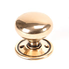 Polished Bronze Mushroom Mortice/Rim Knob Set | From The Anvil - Mortice Knobs - From The Anvil - Yester Home