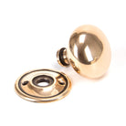 Polished Bronze Mushroom Mortice/Rim Knob Set | From The Anvil - Mortice Knobs - From The Anvil - Yester Home