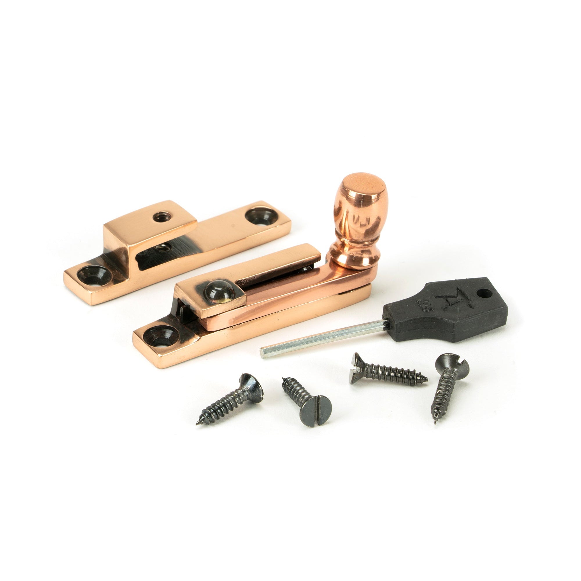 Polished Bronze Mushroom Quadrant Fastener - Narrow | From The Anvil-Quadrant Fasteners-Yester Home