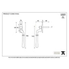 Polished Bronze Newbury Espag - RH | From The Anvil-Espag. Fasteners-Yester Home
