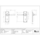 Polished Bronze Newbury Lever Lock Set | From The Anvil-Lever Lock-Yester Home