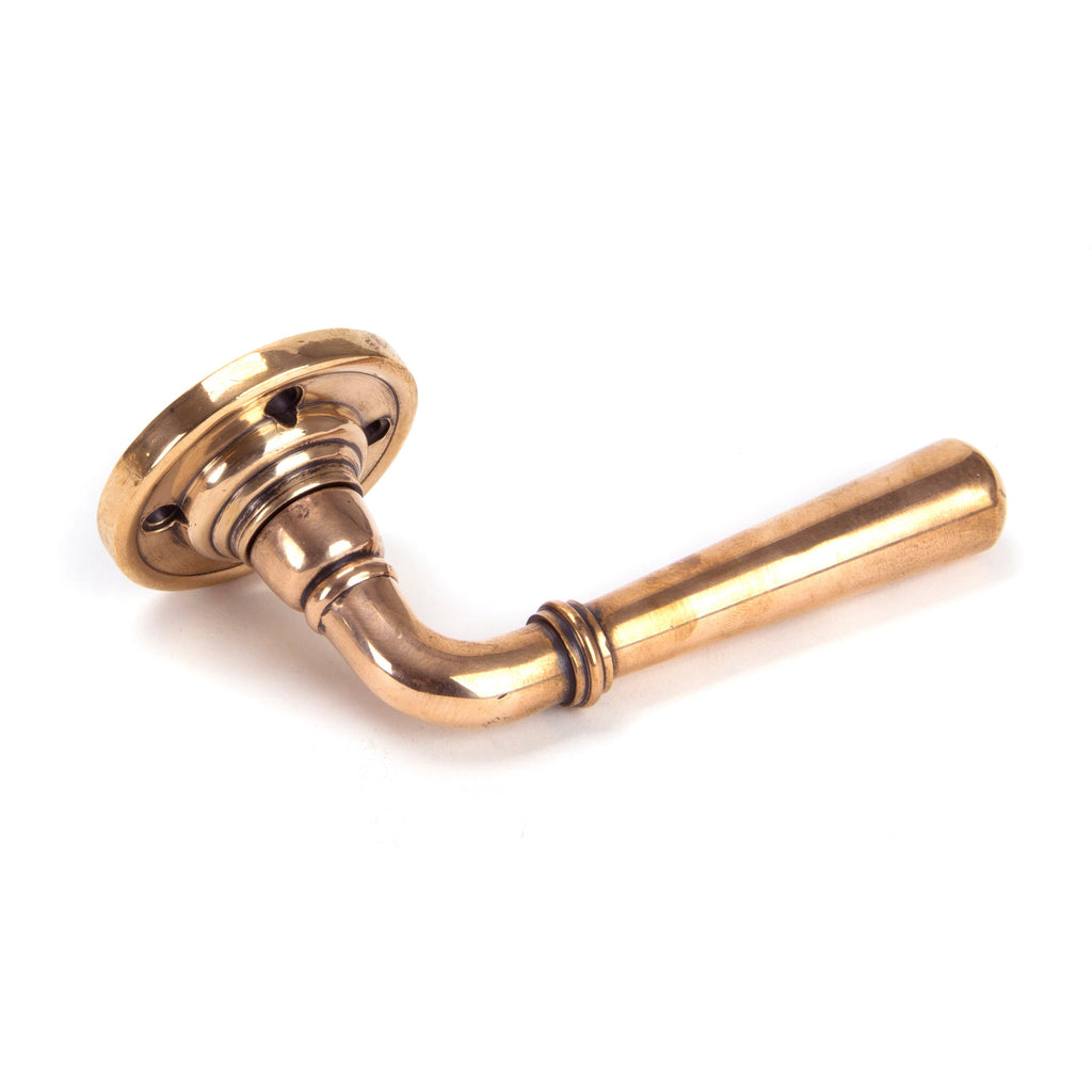 Polished Bronze Newbury Lever on Rose Set | From The Anvil
