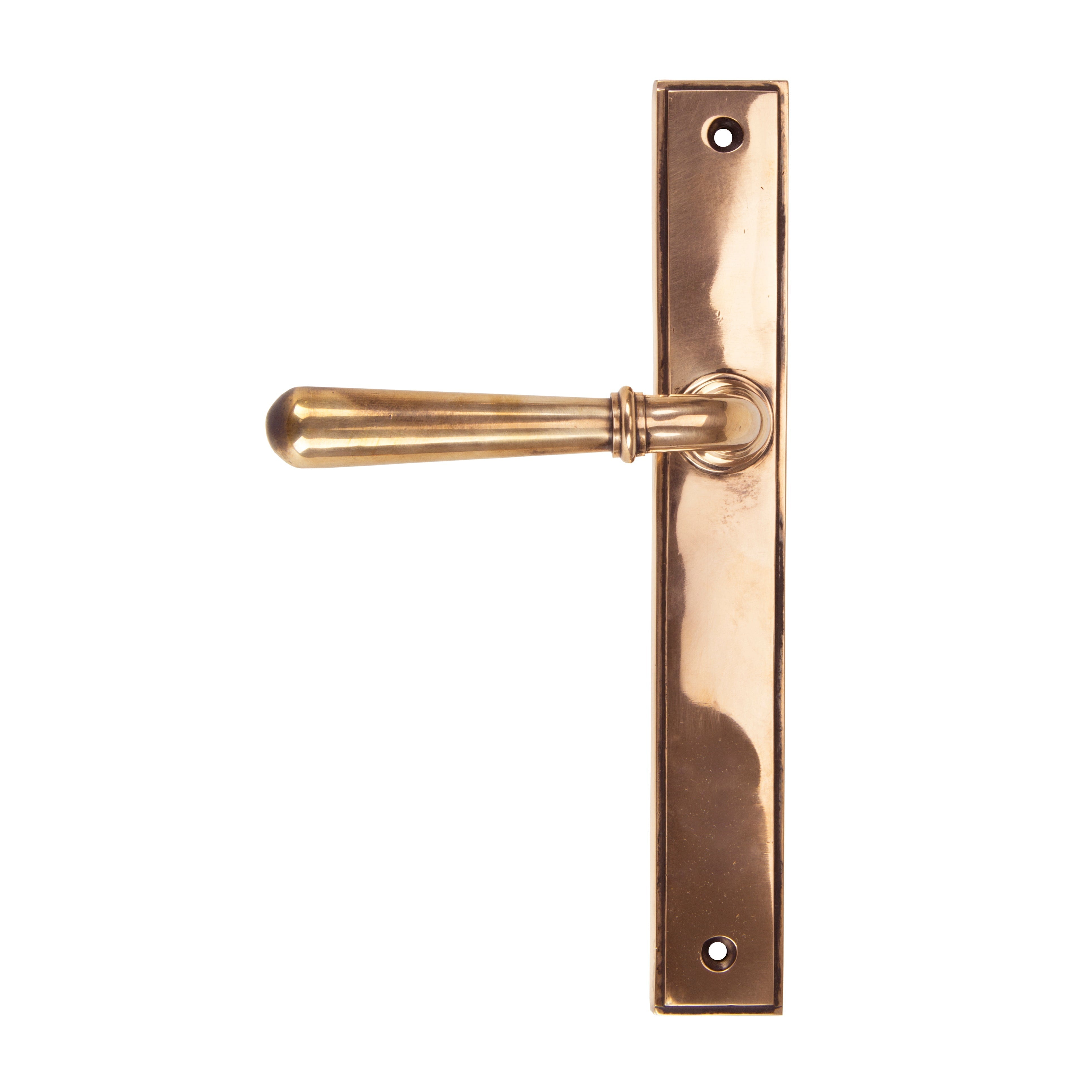 Polished Bronze Newbury Slimline Lever Latch Set | From The Anvil-Espagnolette-Yester Home