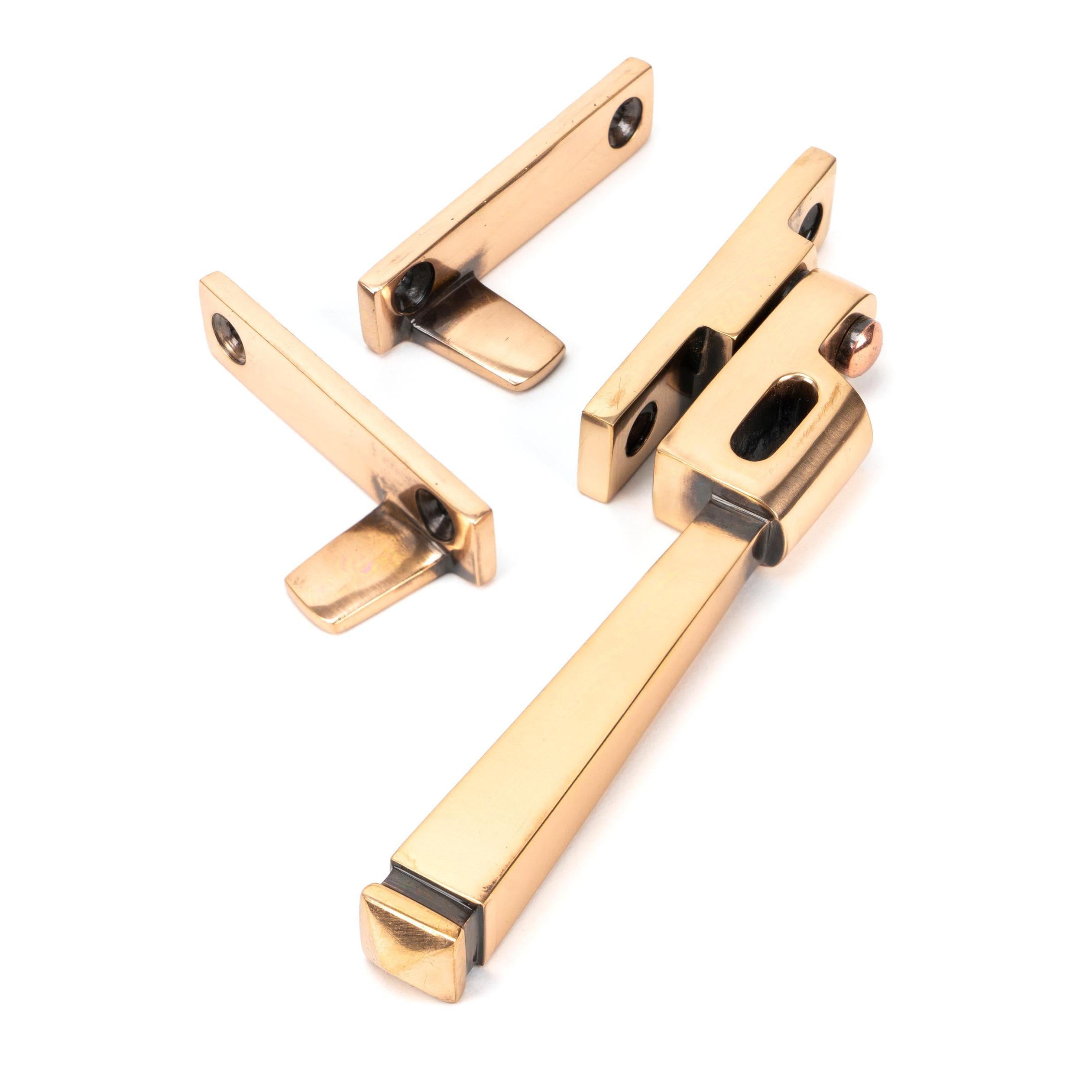 Polished Bronze Night-Vent Locking Avon Fastener | From The Anvil - Night-Vent Fasteners - From The Anvil - Yester Home
