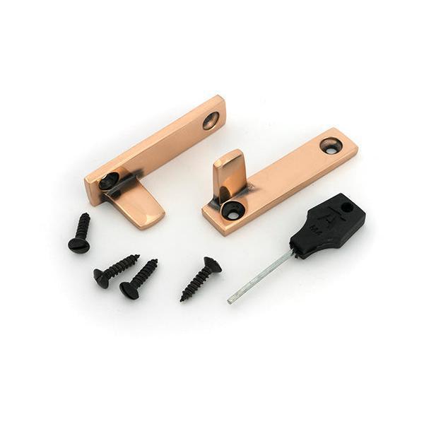 Polished Bronze Night-Vent Locking Brompton Fastener - Night-Vent Fasteners - From The Anvil - Yester Home
