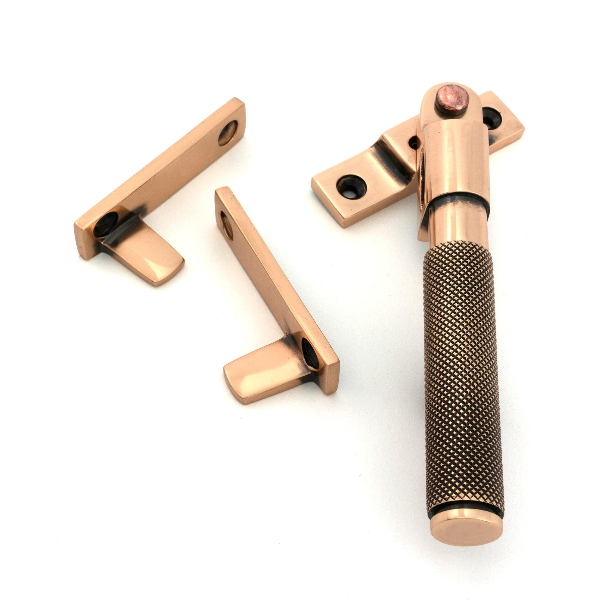 Polished Bronze Night-Vent Locking Brompton Fastener - Night-Vent Fasteners - From The Anvil - Yester Home