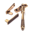 Polished Bronze Night-Vent Locking Reeded Fastener | From The Anvil - Night-Vent Fasteners - From The Anvil - Yester Home