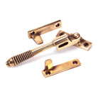 Polished Bronze Night-Vent Locking Reeded Fastener | From The Anvil - Night-Vent Fasteners - From The Anvil - Yester Home