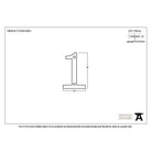 Polished Bronze Numeral 1 | From The Anvil-Numerals-Yester Home
