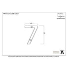 Polished Bronze Numeral 7 | From The Anvil-Numerals-Yester Home