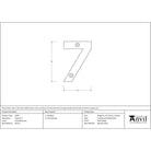 Polished Bronze Numeral 7 | From The Anvil - Numerals - From The Anvil - Yester Home