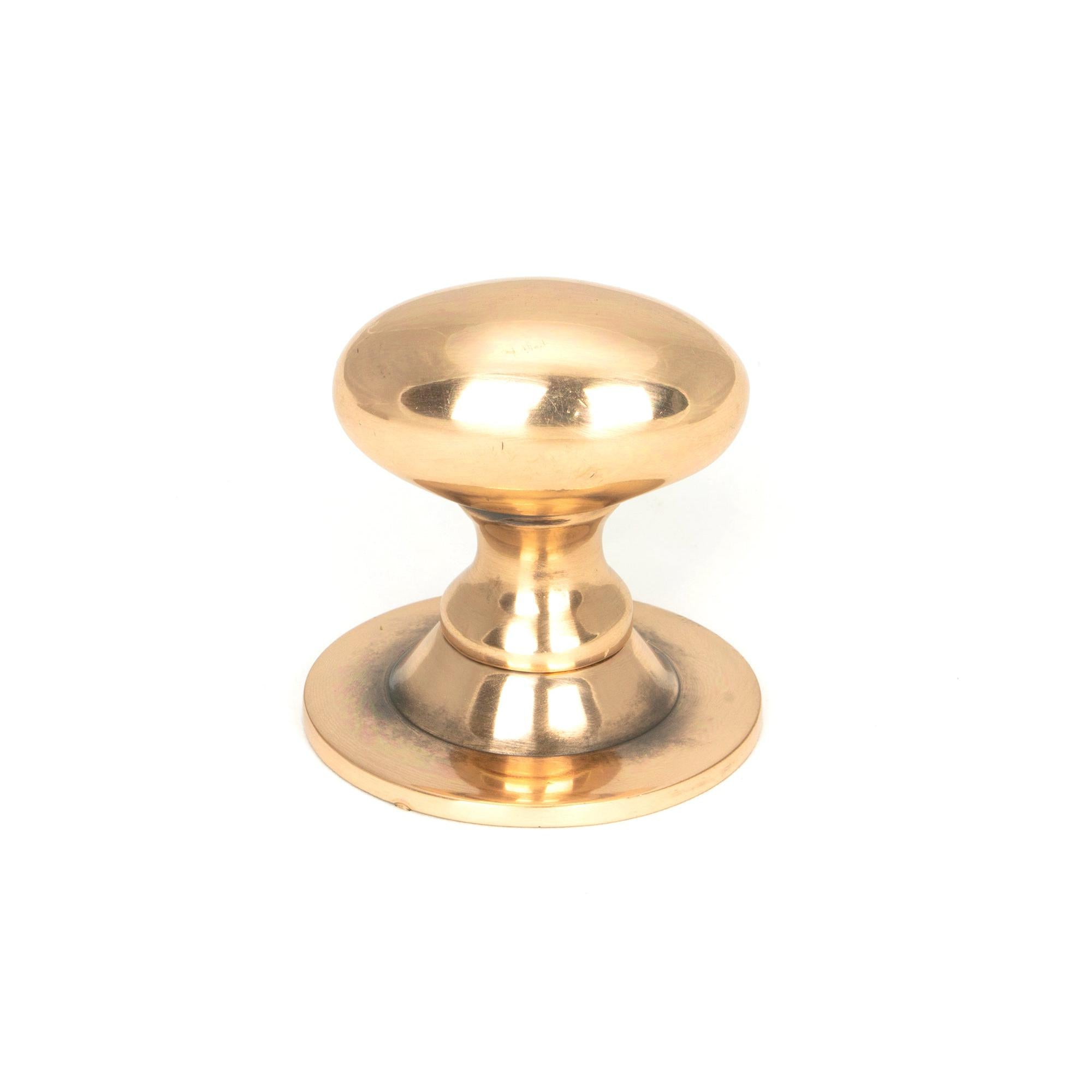 Polished Bronze Oval Cabinet Knob 33mm | From The Anvil - Cabinet Knobs - From The Anvil - Yester Home