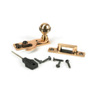Polished Bronze Prestbury Sash Hook Fastener | From The Anvil-Sash Hook Fasteners-Yester Home