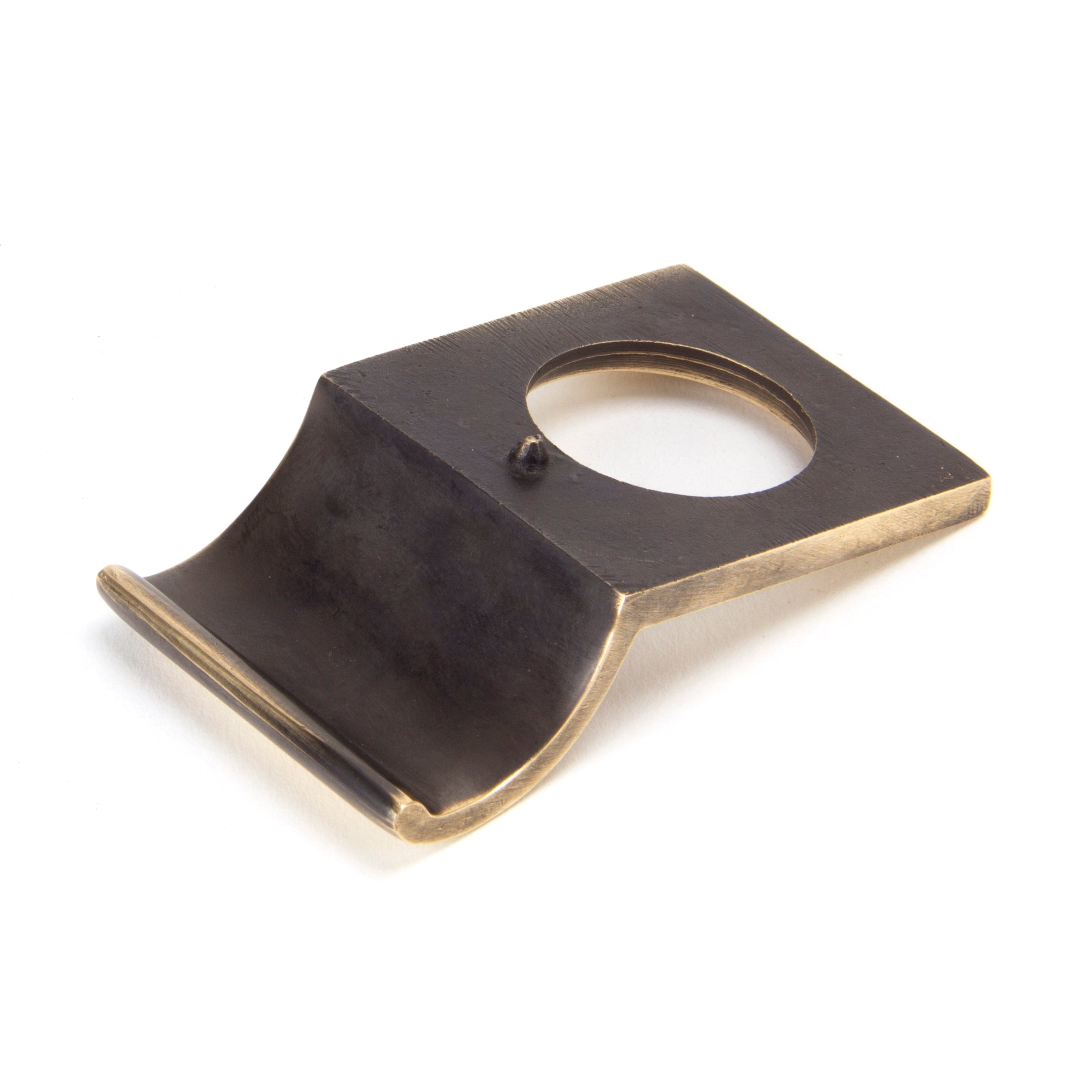 Polished Bronze Rim Cylinder Pull | From The Anvil-Rim Cylinder Pulls-Yester Home