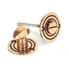 Polished Bronze Round Bathroom Thumbturn | From The Anvil-Thumbturns-Yester Home