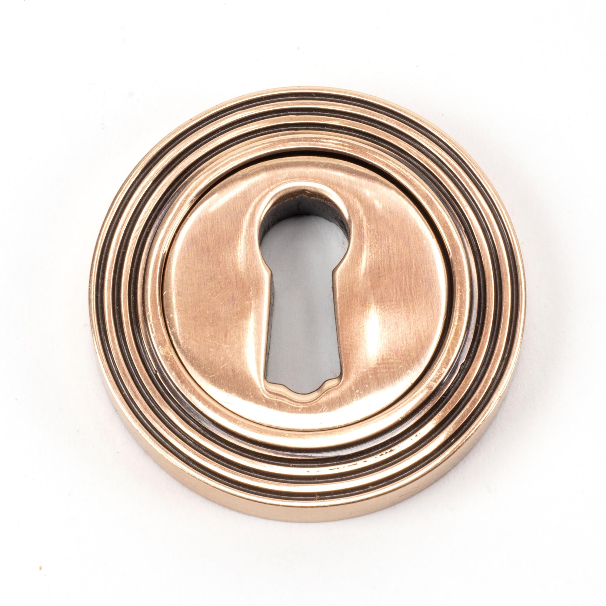 Polished Bronze Round Escutcheon (Beehive) | From The Anvil - Escutcheons - From The Anvil - Yester Home