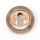Polished Bronze Round Escutcheon (Beehive) | From The Anvil-Escutcheons-Yester Home
