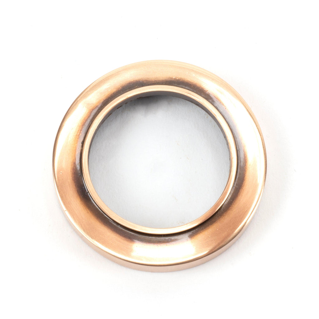 Polished Bronze Round Escutcheon (Plain) | From The Anvil-Escutcheons-Yester Home