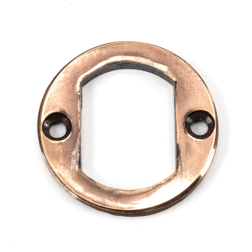 Polished Bronze Round Escutcheon (Plain) | From The Anvil-Escutcheons-Yester Home