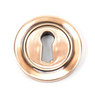 Polished Bronze Round Escutcheon (Plain) | From The Anvil - Escutcheons - From The Anvil - Yester Home