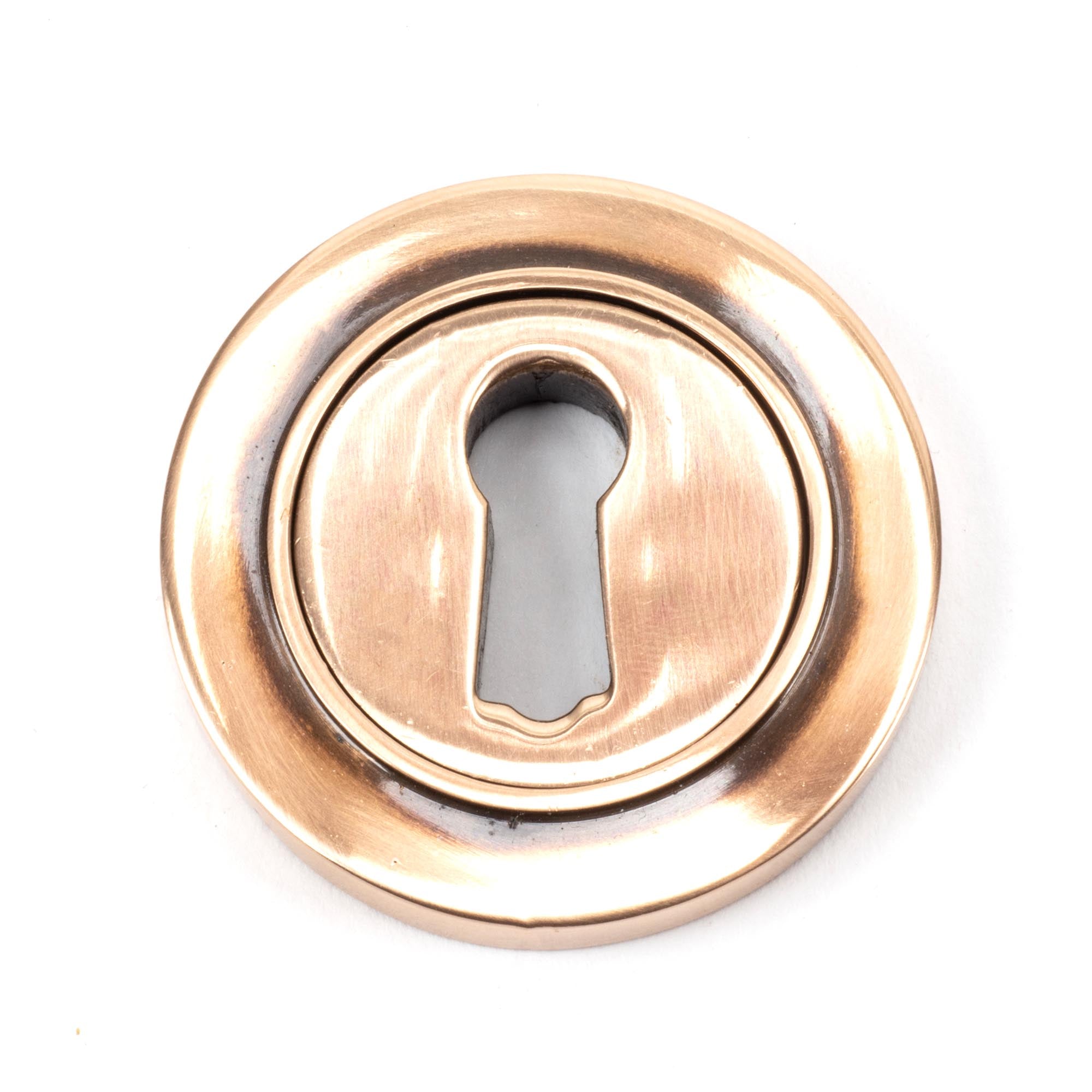 Polished Bronze Round Escutcheon (Plain) | From The Anvil - Escutcheons - From The Anvil - Yester Home
