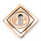 Polished Bronze Round Escutcheon (Square) | From The Anvil - Escutcheons - From The Anvil - Yester Home