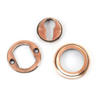 Polished Bronze Round Euro Escutcheon (Art Deco) | From The Anvil - Euro Escutcheons - From The Anvil - Yester Home